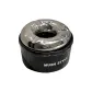Donut Ashtray — Black Silver