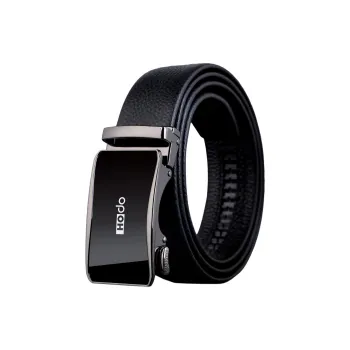 Red Bean Top Grain Cow Leather Leather Belts Men's 3.5cm