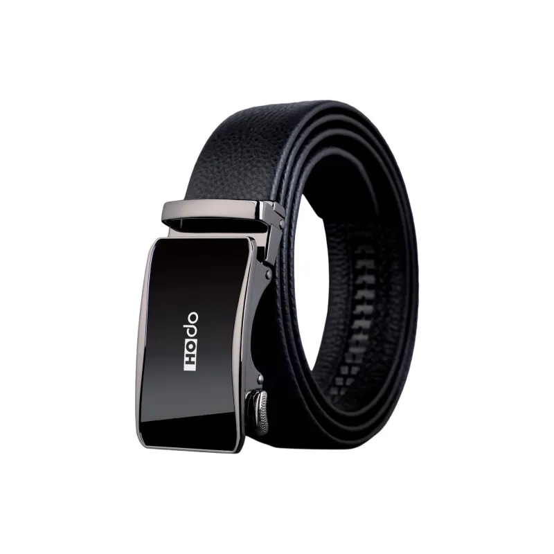 Red Bean Top Grain Cow Leather Leather Belts Men's 3.5cm-0
