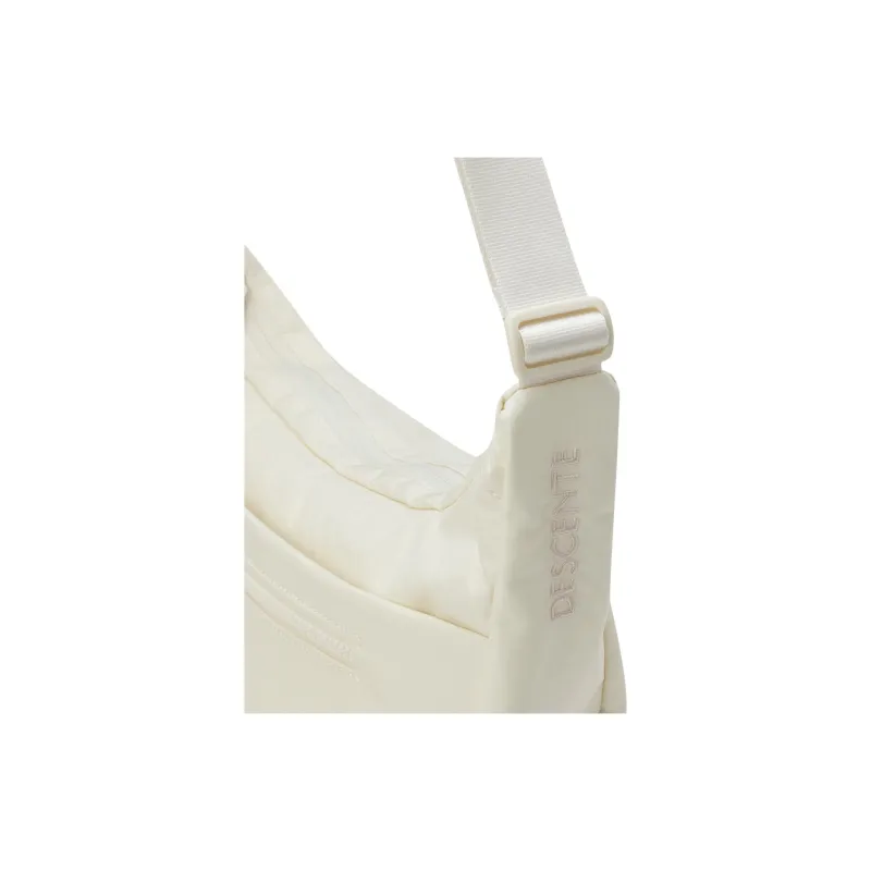 DESCENTE Nylon Hobo Bag Shoulder Bag Women's Ivory-4