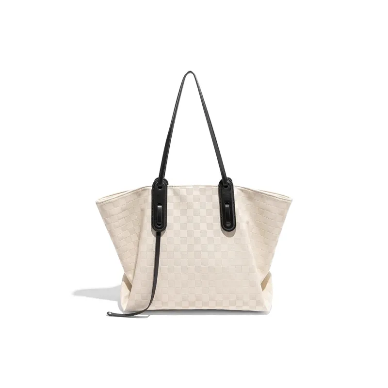 CLEVER& KETCH PU Tote Bag Shoulder Bag Regular Women's Ecru-0