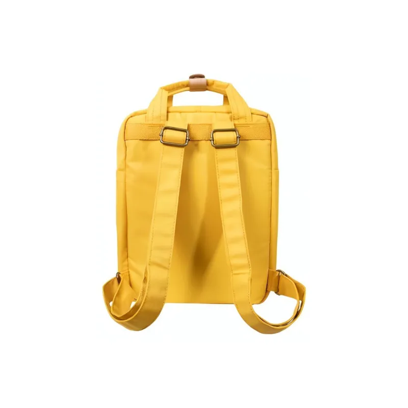 Doughnut Polyester Backpack Mini Unisex Mustard Yellow-2