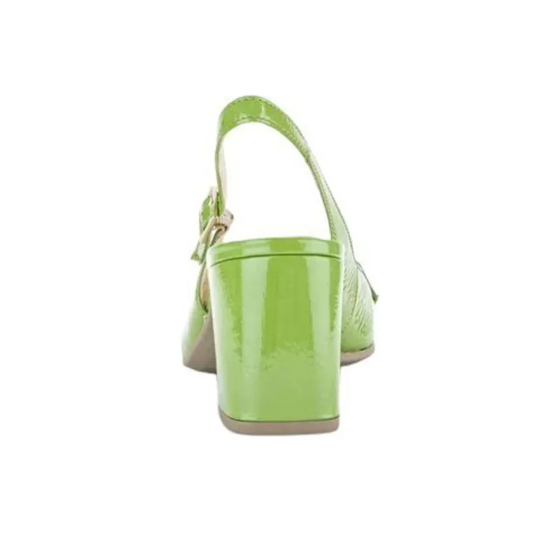 Gabor Fashion Chunky Heel High Heels 6.5cm Women's Green-4