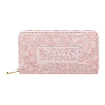 FANSIZHE Barocco Canvas Wallet Women's Pink