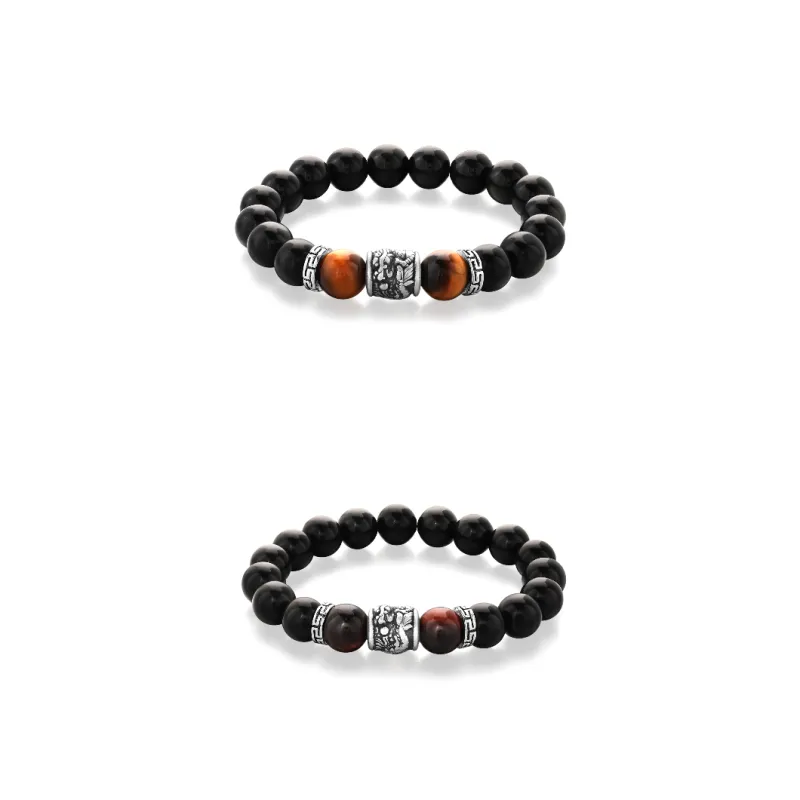 Lao Feng Xiang Obsidian Jade Bracelets Men's-13