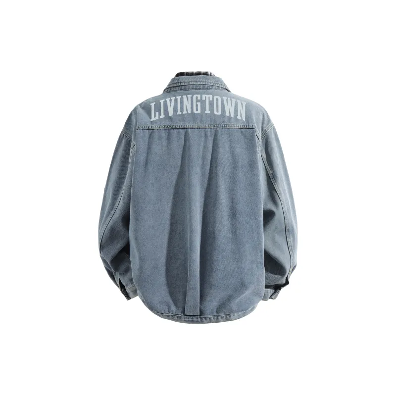 LIVINGTOWN Denim Jacket Unisex Black-9