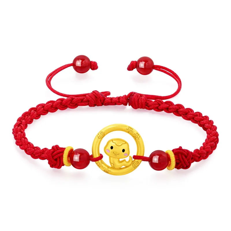Lao Feng Xiang S925 Silver Bracelets Unisex-0