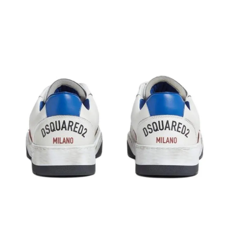 Dsquared2 Spiker Logo Printed Vintage Finish Sneakers-3