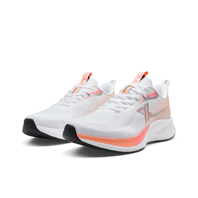 XTEP Breathable, Lightweight Coverage Low Top Casual Training Sprint Running Shoes Men's White Orange-2