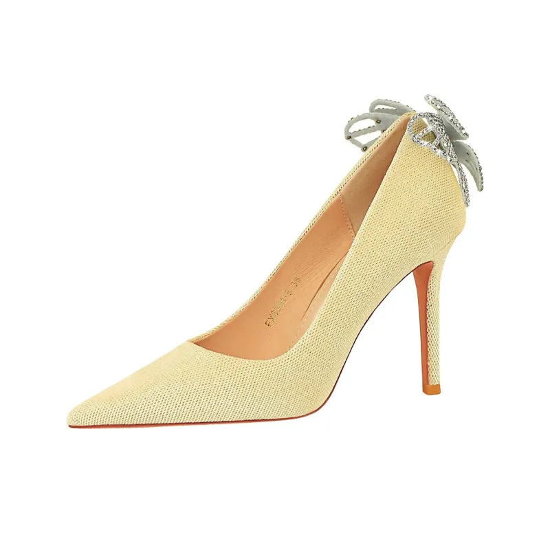 QITUMAUL Slim Heel High Heels 10cm Women's-7