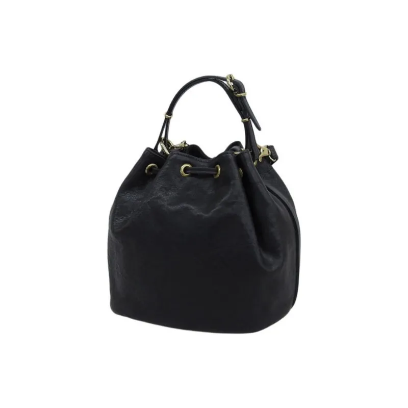Alpha Industries Leather Shoulder Bag Crossbody Bag Handbag Regular Women's Black-1