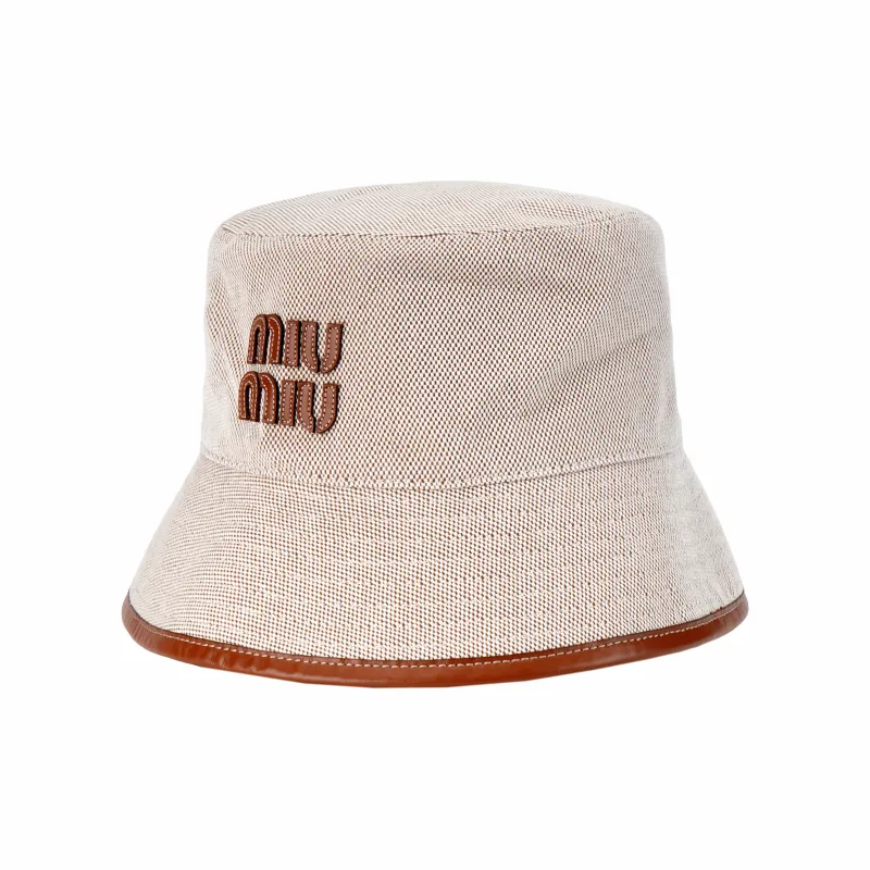 MIU MIU Logo Patch Bucket Hat-1