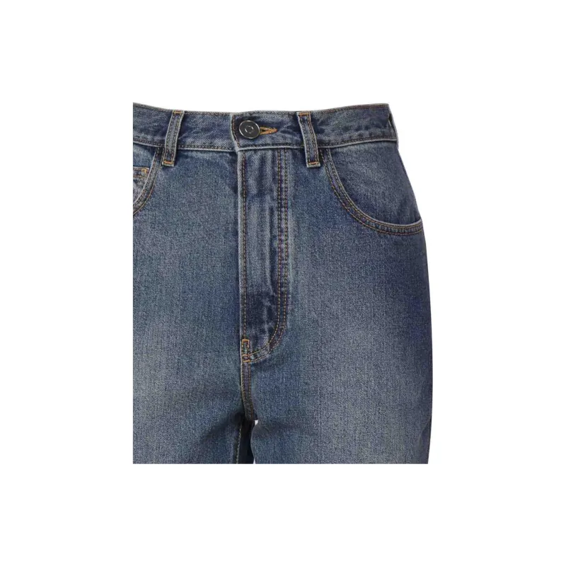 Alaia High Waisted Cropped Jeans-3
