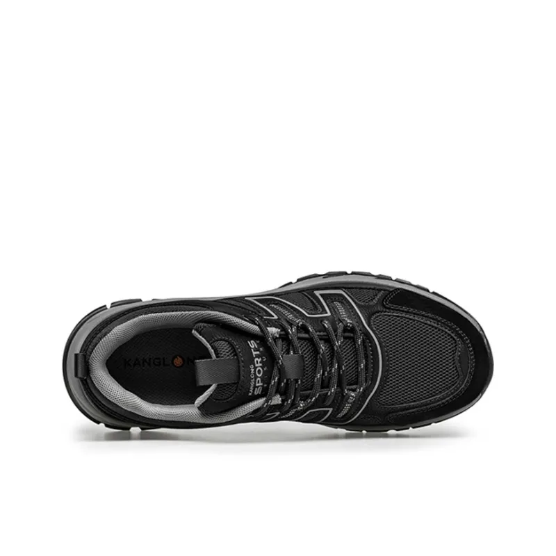 KANGLONG Support Balance Height Increasing Thermal Low Top Casual Shoes Men's-6