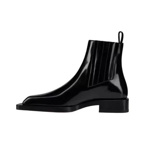 CL LUBOTING CARACA BOOT FLAT Short Chelsea Boots Men's Black