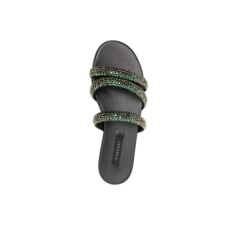 Casadei Slide Slippers Women's Black-4