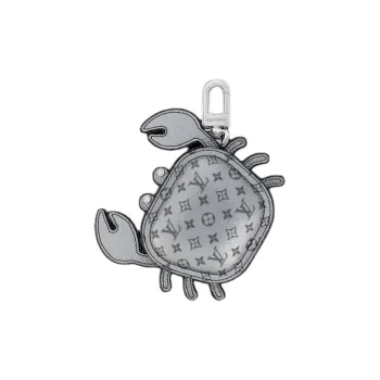 LOUIS VUITTON Crab Leather Bag Accessory Women's Silver