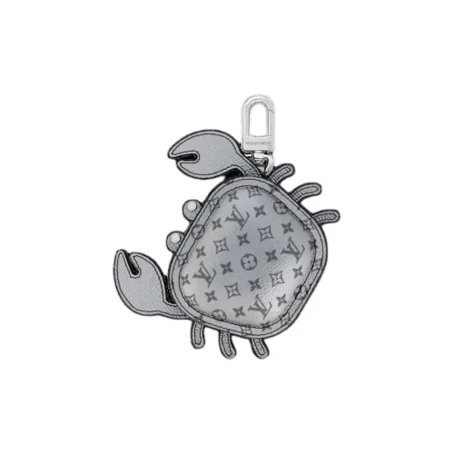 LOUIS VUITTON Crab Leather Bag Accessory Women's Silver