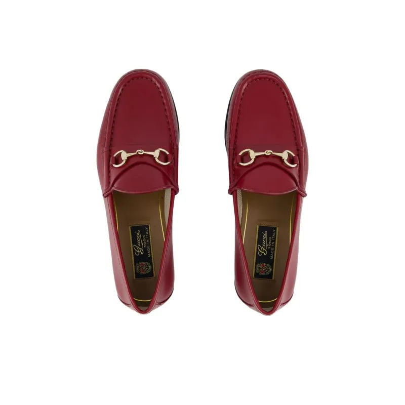 GUCCI Ancora Loafers Women's Red-4