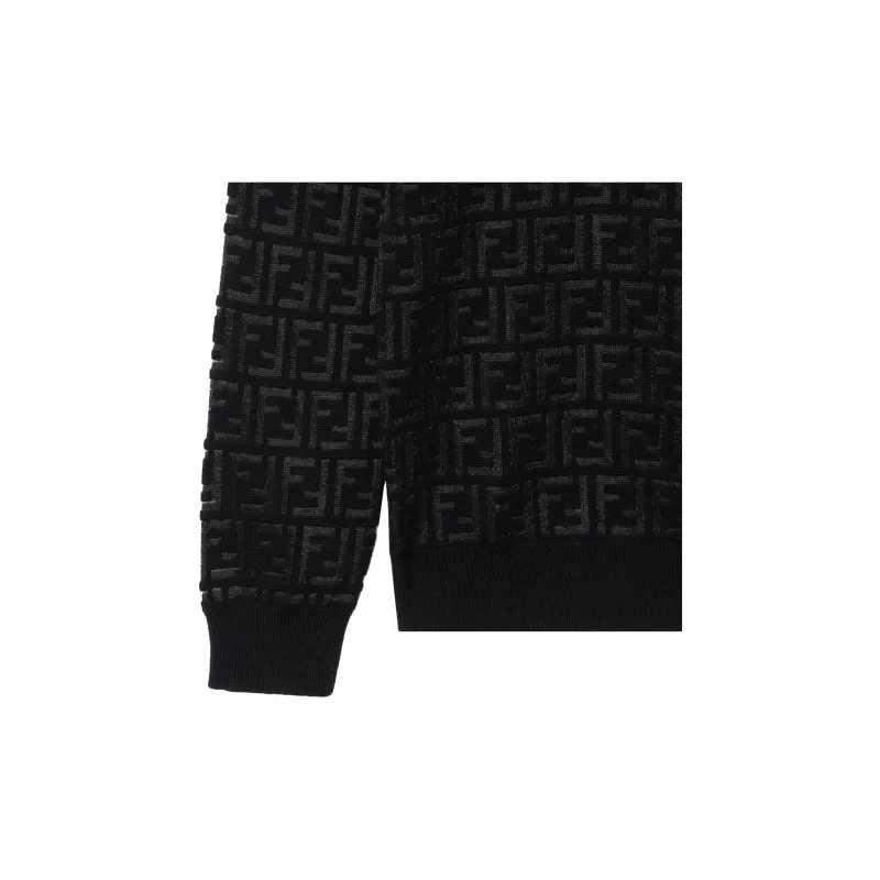 FENDI Allover Ff Jacquard Crewneck Jumper-7
