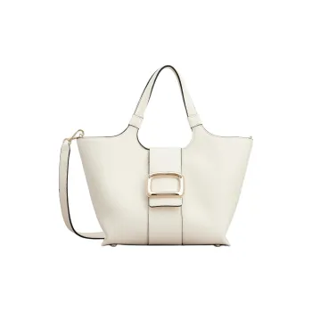 Roger Vivier Leather One Shoulder Handbags Mini Women's Ecru