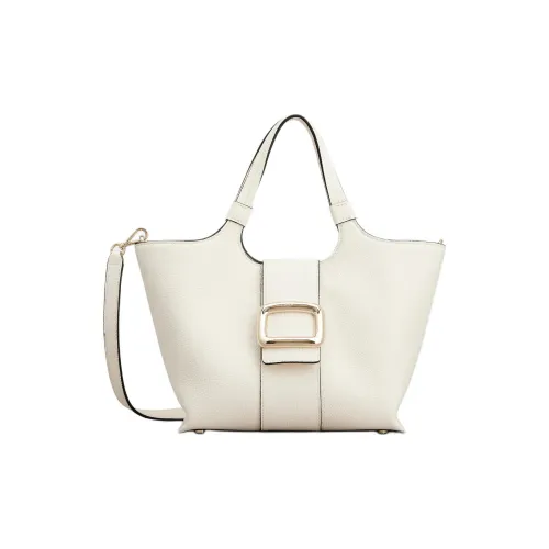 Roger Vivier Leather One Shoulder Handbags Mini Women's Ecru