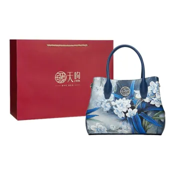 Pmsi Silk Shoulder Bag, Crossbody Bag Medium Size Women's Dark Blue