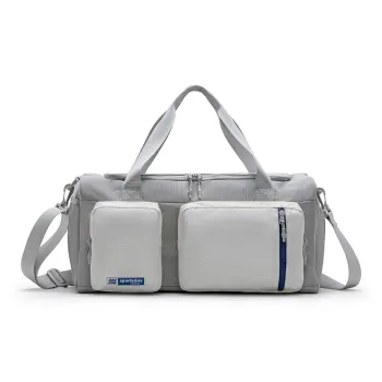 HLA Polyester Swim Bag, Handbag, Yoga Bag, Gym Bag, Shoulder Bag, Travel Bag Unisex Gray