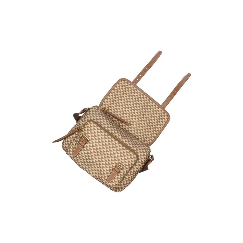 PRADA Recycled Nylon Shoulder Bag Women's Caramel-4