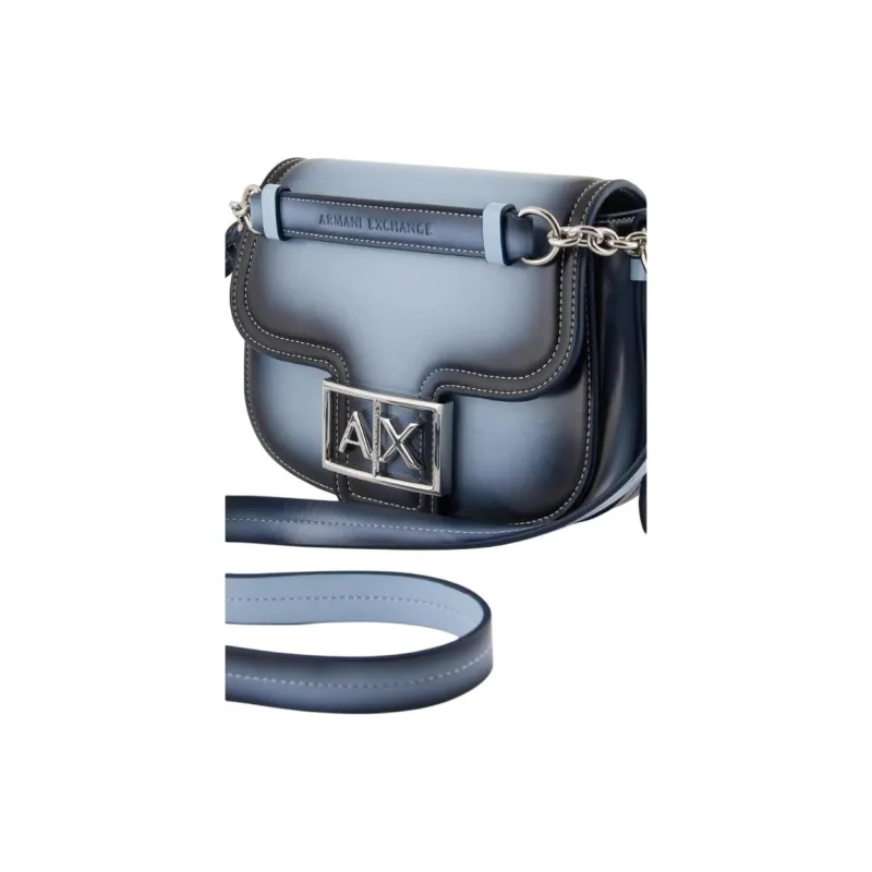 ARMANI EXCHANGEAE Polyester One Shoulder Handbag Trumpets Women's Blue-4
