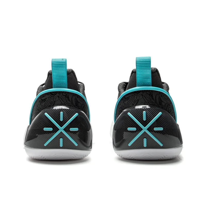 LiNing All City 12 Encore Slip-Resistant Cushioning Low-Top Basketball Shoes Men's Obsidian Gray-5