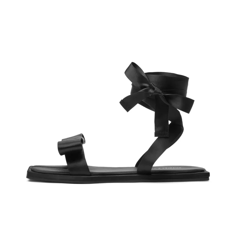 CHARLES&KEITH Small Ck One Strap Sandals 0.5cm Women's-0