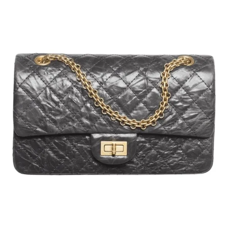 CHANEL Mini 2.55 Handbag Dark Grey AS0874-2