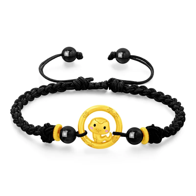 Lao Feng Xiang S925 Silver Bracelets Unisex-5