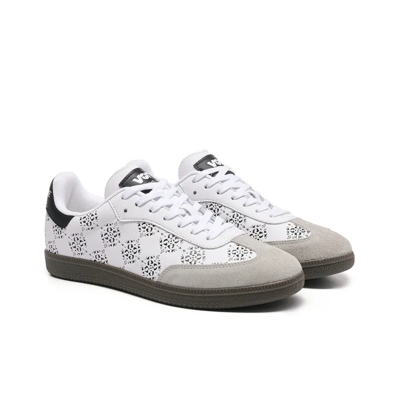 IFXRN x VOIT Anti-Slip And Wear-Resistant Lightweight Low-Top Skateboard Shoes Unisex White Gray Black-1
