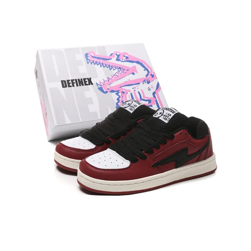 DEFINEX Anti-Slip And Wear-Resistant Height Increasing Low-Top Skateboard Shoes Unisex-14