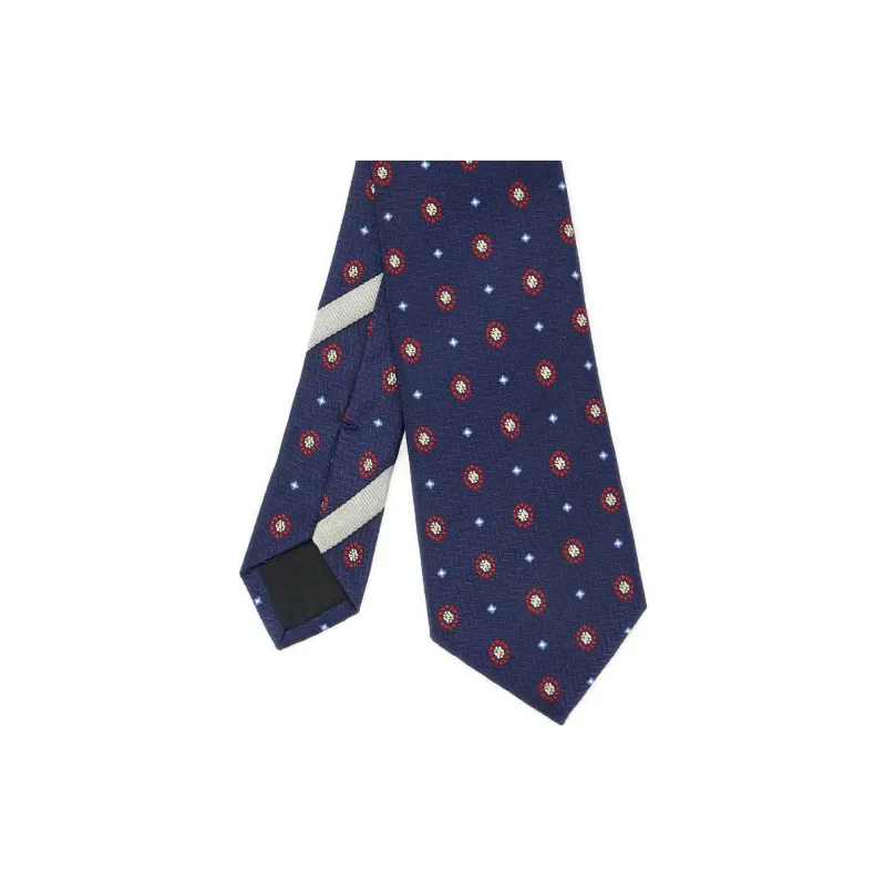 Valentino Silk, Silk Ties Men's Blue-2