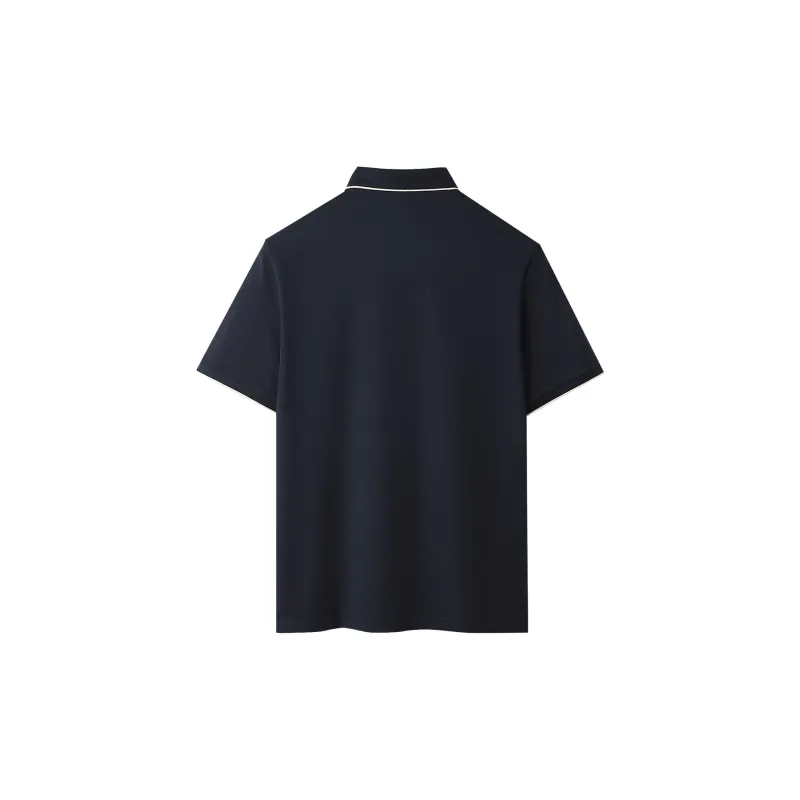 HLA Polo Shirts Men Navy Blue 13-1