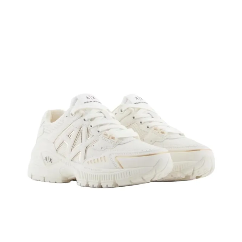 ARMANI EXCHANGEAE Low Top Casual Shoes Women's Ecru-2