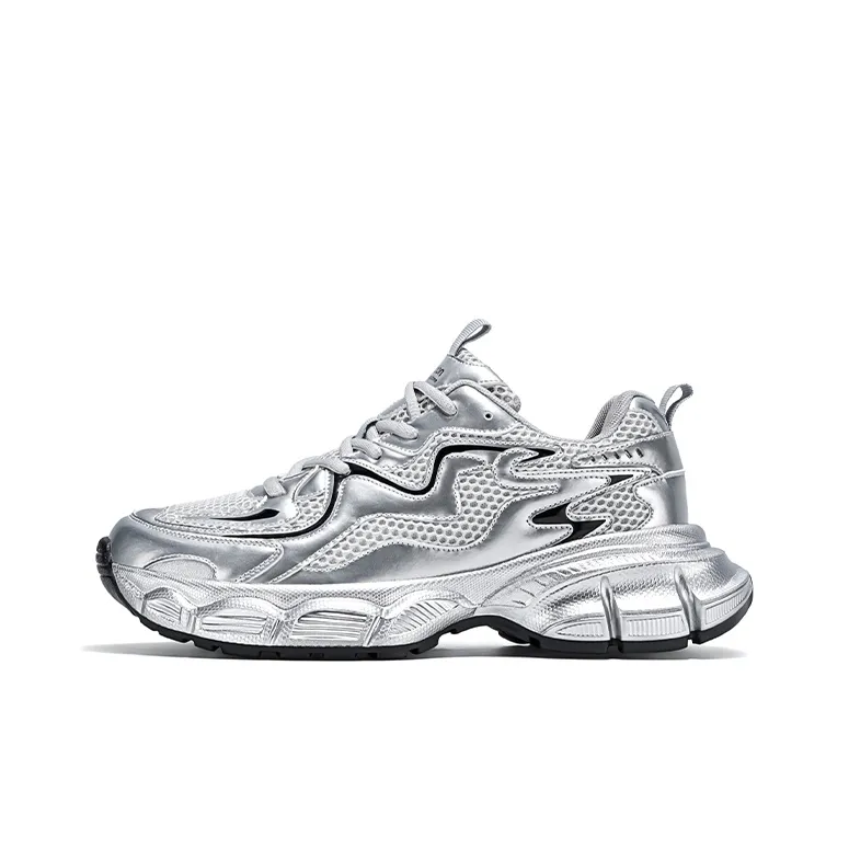 AGSDON Lightweight Height Increasing Thermal Low Top Chunky Sneakers Men's-49