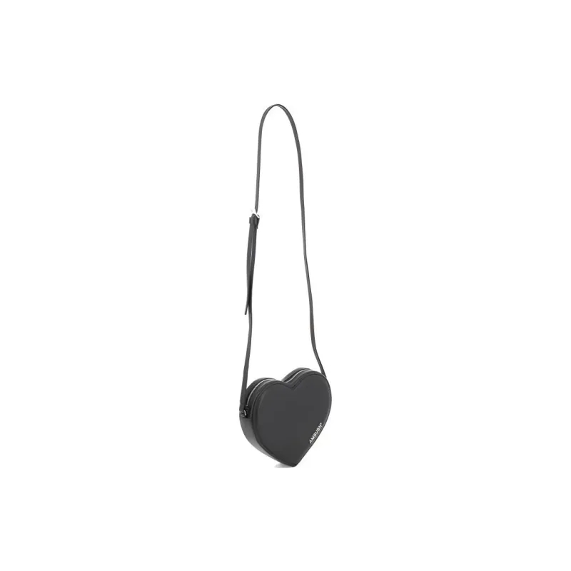 AMBUSH Flat Heart Crossbody Bag 'Black'-2
