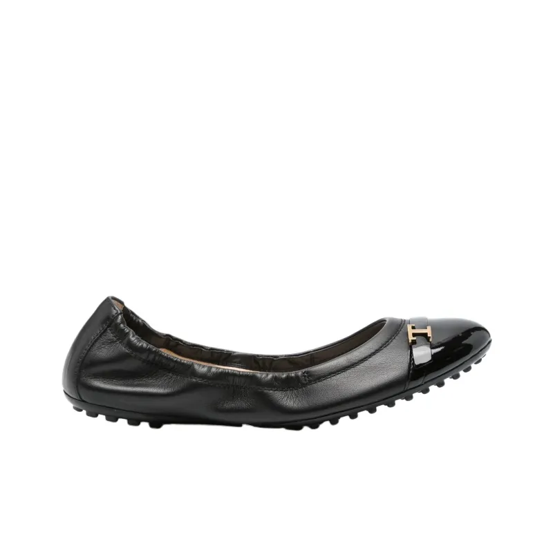 TOD'S Gommino Beanie Shoes Women's Black-1