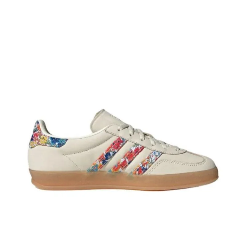 Adidas Gazelle Indoor Liberty London Floral Embroidery Stripes Women's-1