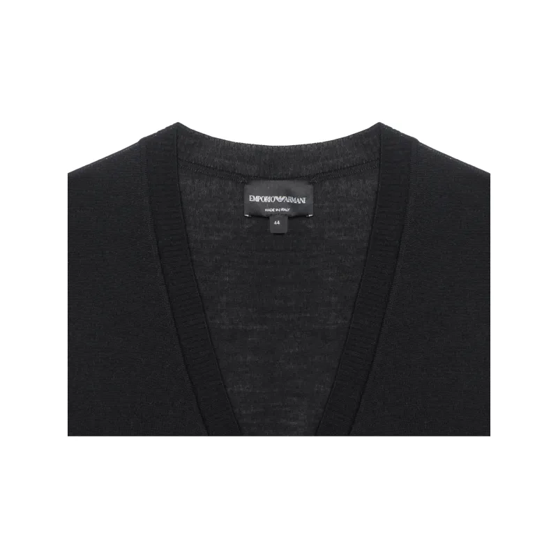 EMPORIO ARMANI V neck Fine Knit Cardigan-8