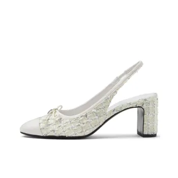 CHARLES&KEITH Small Ck Chunky Heel High Heels 6.7cm Women's Multi Composite Color