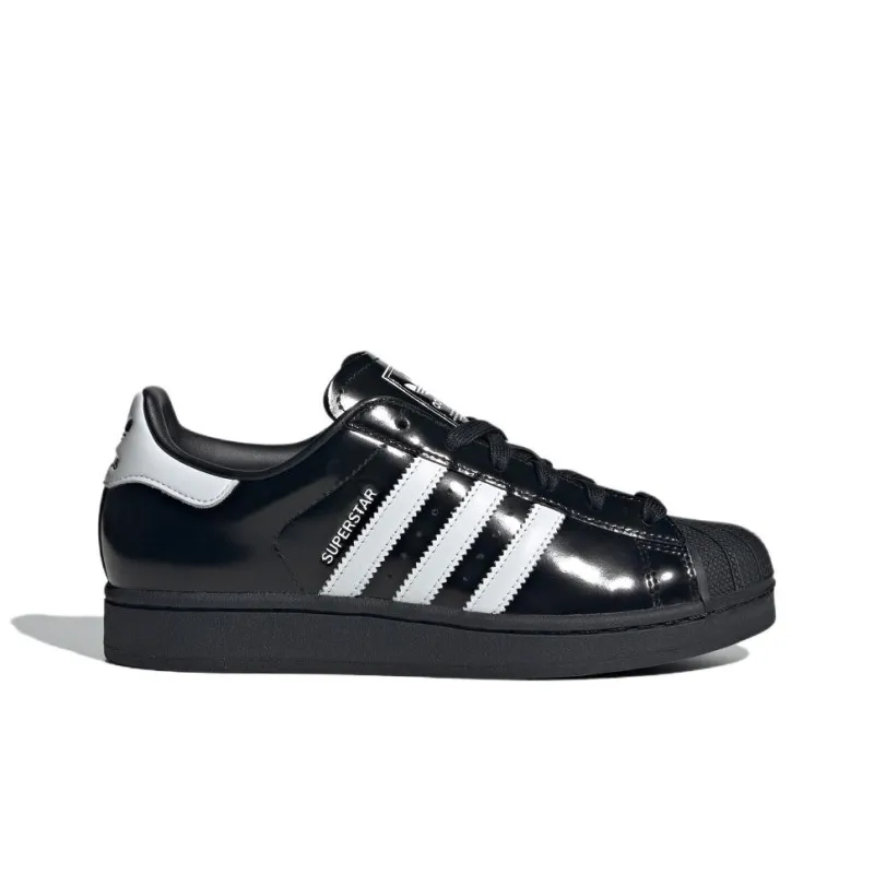 Adidas Superstar Ii Black White Patent Women's-1