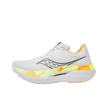 Saucony Endorphin Trainer White Black Yellow Orange Women's