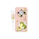 Girly Pink-Flowing Pink Bunny+Pendant Lanyard