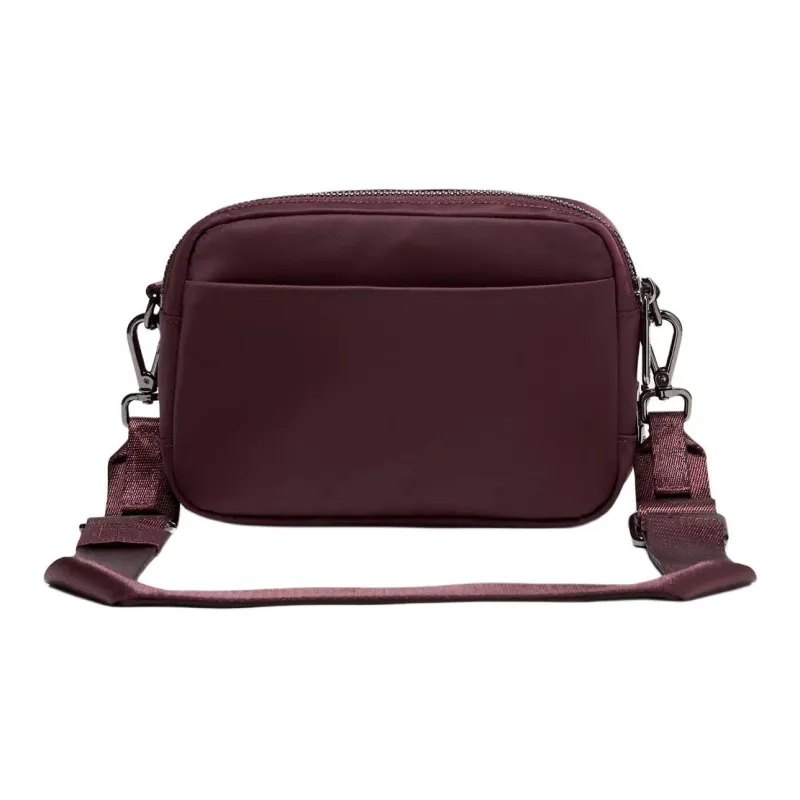 Lululemon Everywhere Nylon Shoulder Bag Crossbody Bag Unisex Burgundy-1