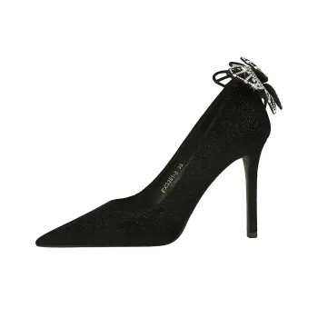 QITUMAUL Slim Heel High Heels 10cm Women's
